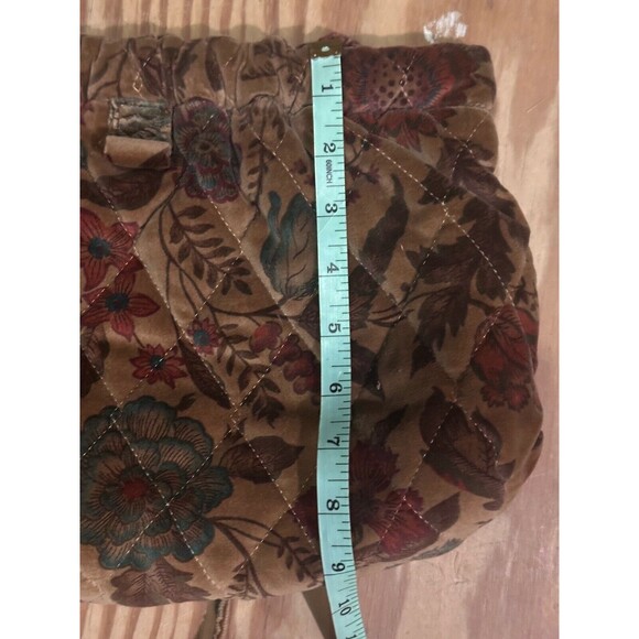 Richmark Vintage‎ Floral Tapestry Boho Retro Purse Shoulder Hinge Closure Lined - Picture 6 of 7